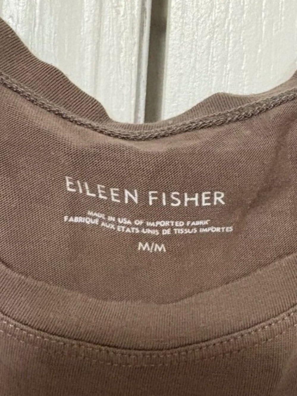 Eileen Fisher Organic Cotton Stretch Midi T-Shirt Dress Ballet Neck Size Medium - Picture 4 of 5